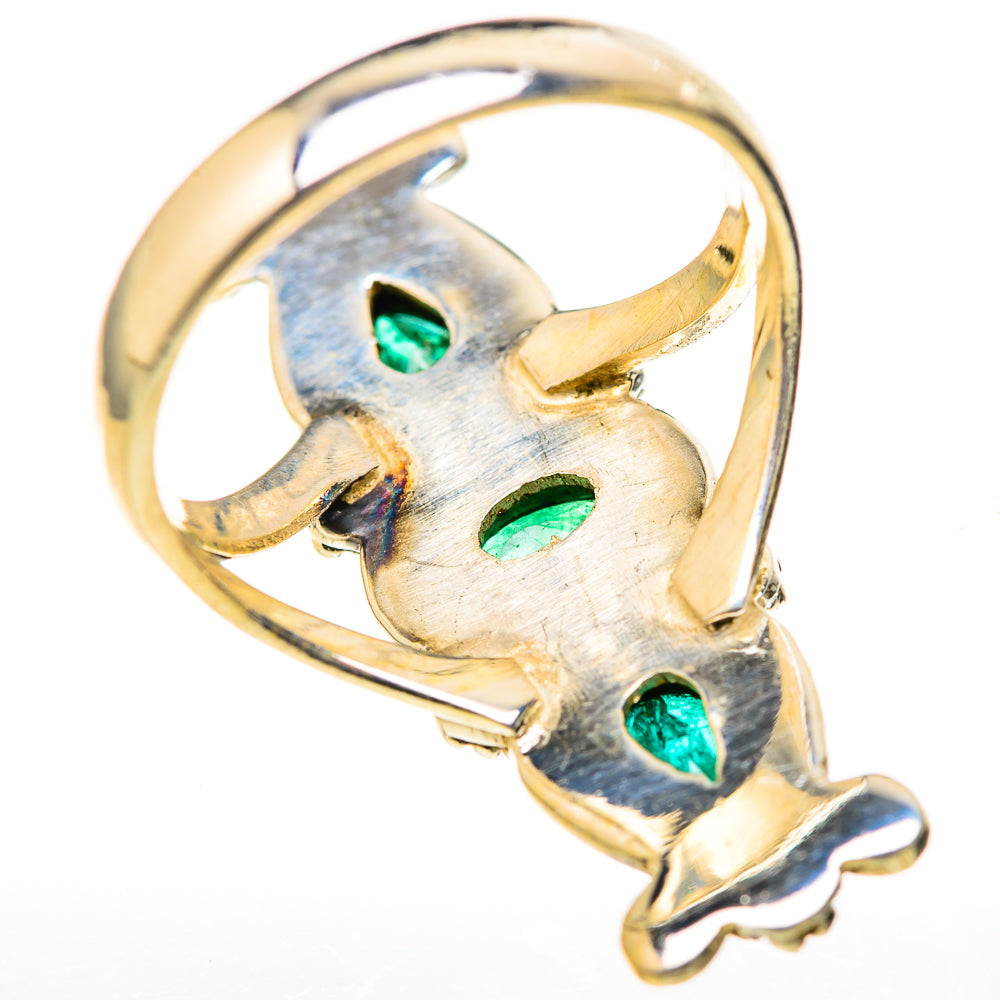 Zambian Emerald Rings handcrafted by Ana Silver Co - RING128150 - Photo 3