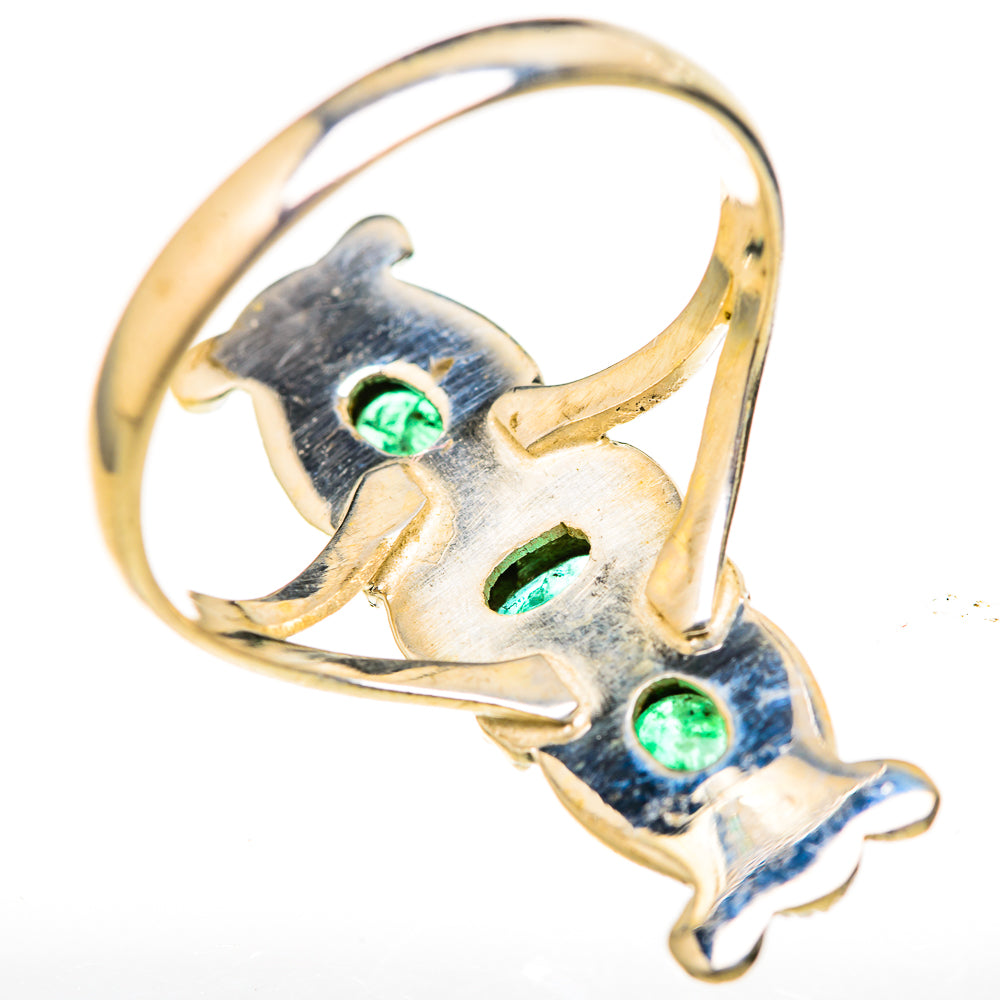 Zambian Emerald Rings handcrafted by Ana Silver Co - RING128153 - Photo 3