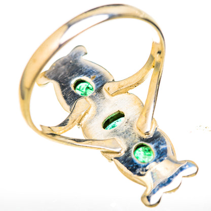 Zambian Emerald Rings handcrafted by Ana Silver Co - RING128153 - Photo 3