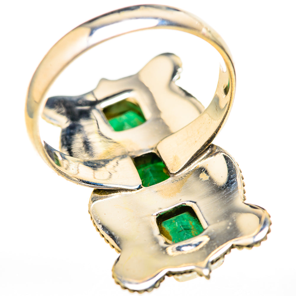 Zambian Emerald Rings handcrafted by Ana Silver Co - RING128172 - Photo 3