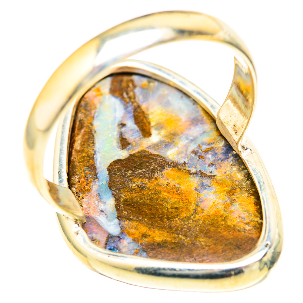 Boulder Opal Rings handcrafted by Ana Silver Co - RING128186 - Photo 3