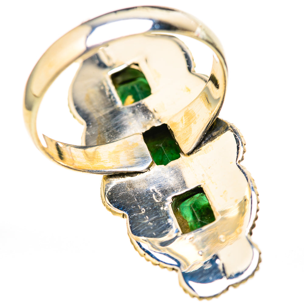 Zambian Emerald Rings handcrafted by Ana Silver Co - RING128195 - Photo 3