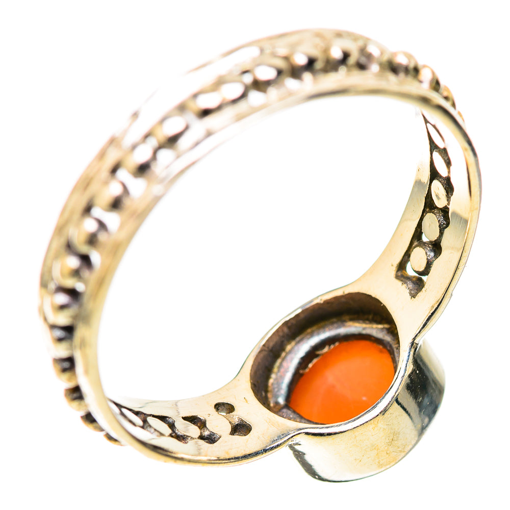 Chocolate Moonstone Rings handcrafted by Ana Silver Co - RING128230 - Photo 3