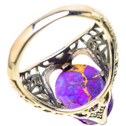 Purple Copper Composite Turquoise Rings handcrafted by Ana Silver Co - RING128236 - Photo 3