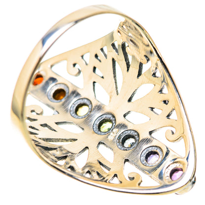 Multi-Stone Rainbow Chakra Rings handcrafted by Ana Silver Co - RING128242 - Photo 3