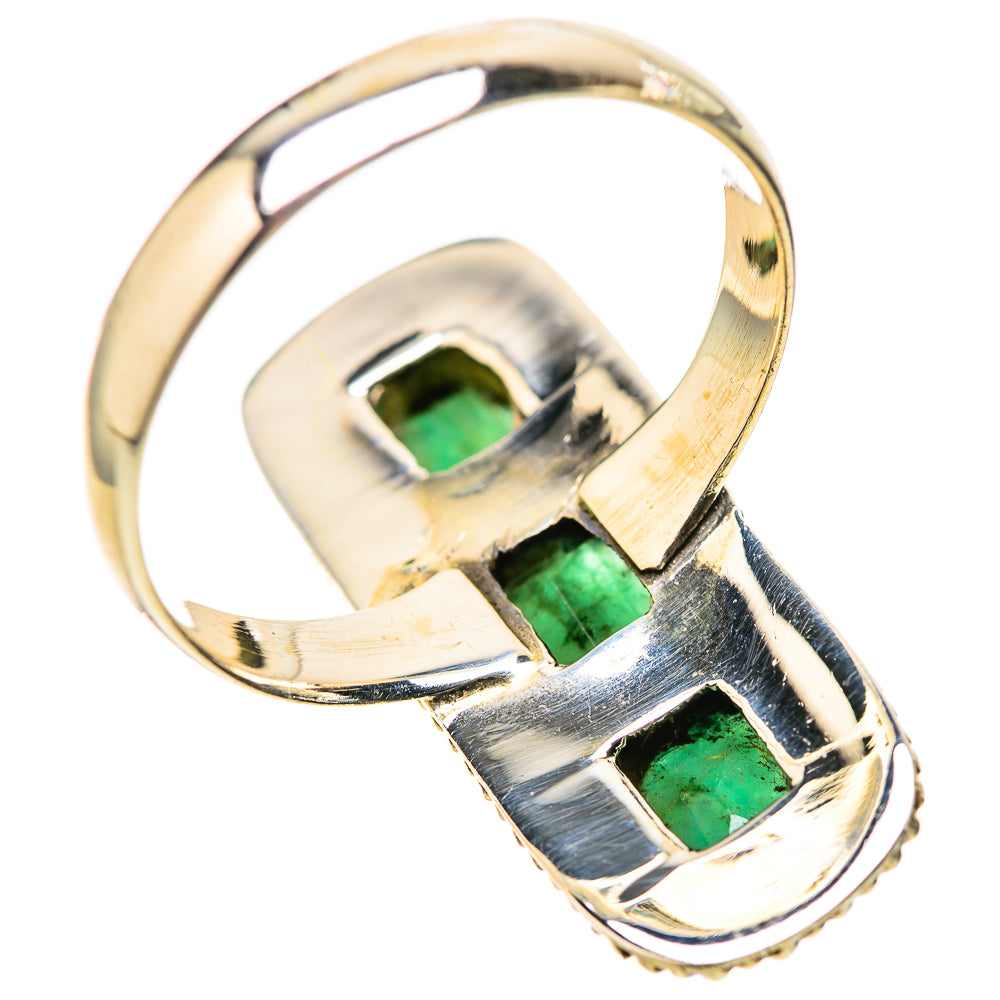 Zambian Emerald Rings handcrafted by Ana Silver Co - RING128256 - Photo 3