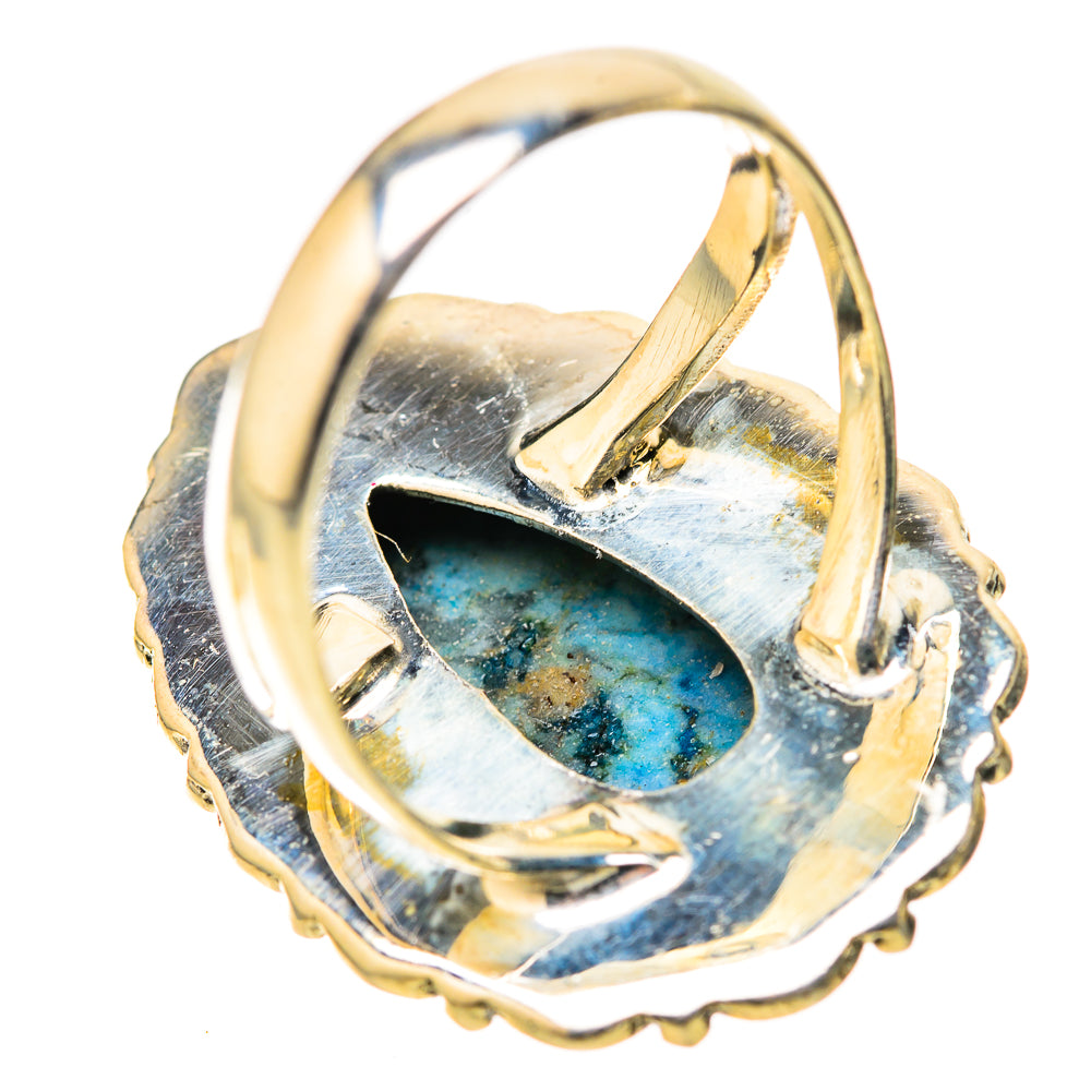 Tibetan Turquoise Rings handcrafted by Ana Silver Co - RING128259 - Photo 3