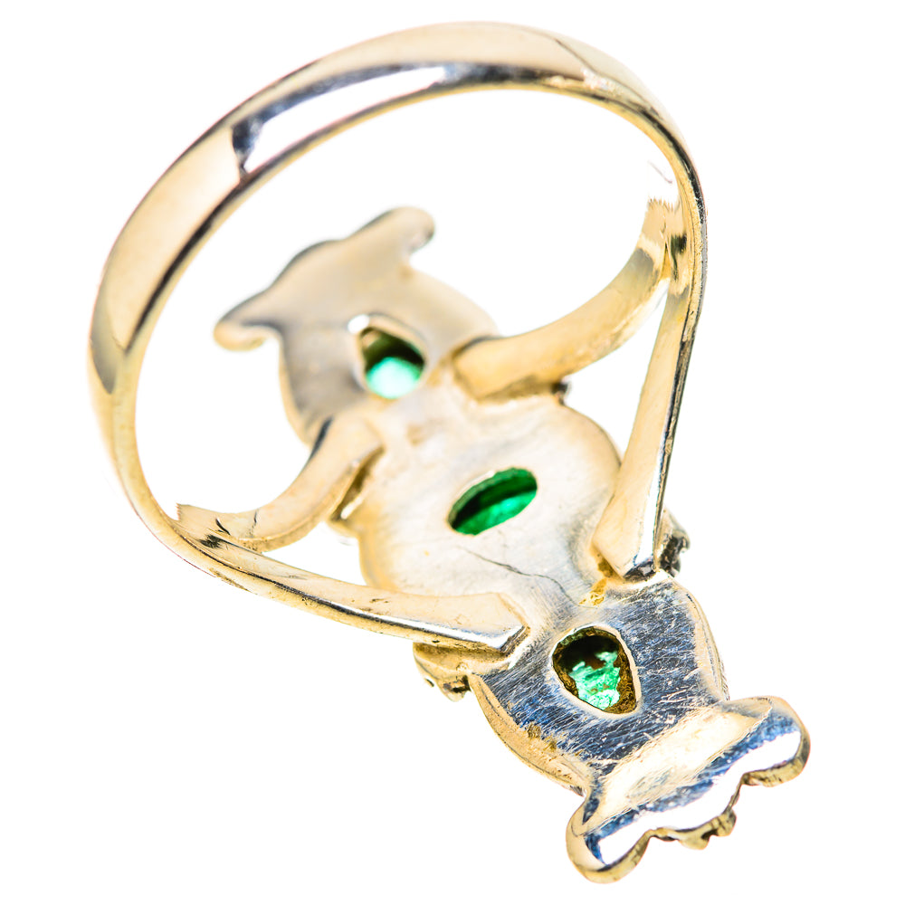 Zambian Emerald Rings handcrafted by Ana Silver Co - RING128287 - Photo 3