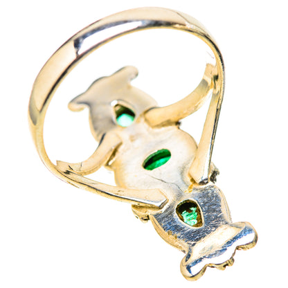 Zambian Emerald Rings handcrafted by Ana Silver Co - RING128287 - Photo 3