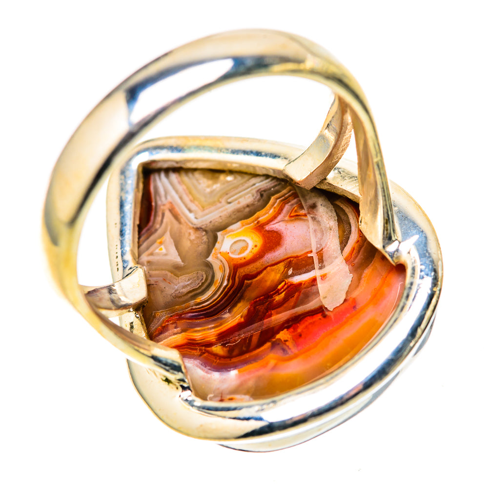 Crazy Lace Agate Rings handcrafted by Ana Silver Co - RING128290 - Photo 3