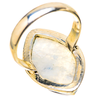 Rainbow Moonstone Rings handcrafted by Ana Silver Co - RING128296 - Photo 3