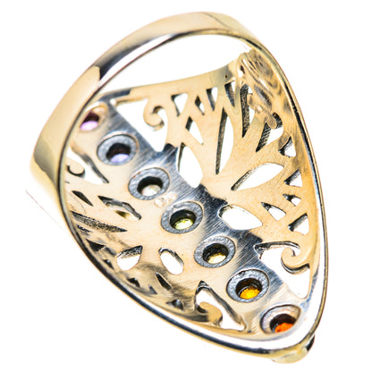 Multi-Stone Rainbow Chakra Rings handcrafted by Ana Silver Co - RING128298 - Photo 3