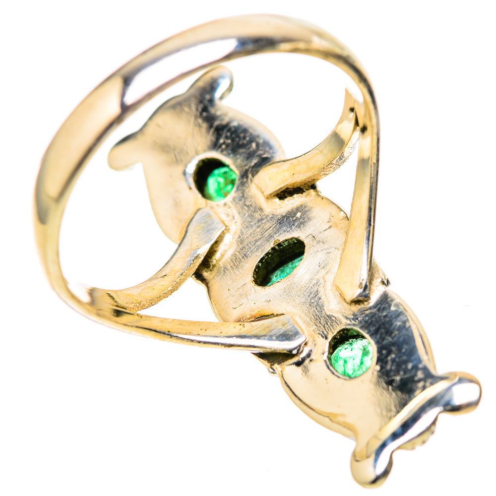 Zambian Emerald Rings handcrafted by Ana Silver Co - RING128313 - Photo 3