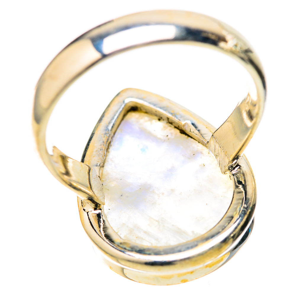 Rainbow Moonstone Rings handcrafted by Ana Silver Co - RING128323 - Photo 3
