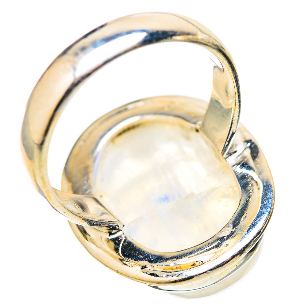 Rainbow Moonstone Rings handcrafted by Ana Silver Co - RING128324 - Photo 3