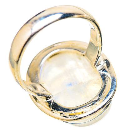 Rainbow Moonstone Rings handcrafted by Ana Silver Co - RING128324 - Photo 3