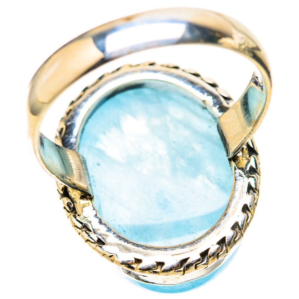 Aquamarine Rings handcrafted by Ana Silver Co - RING128336 - Photo 3
