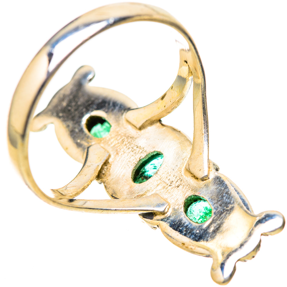 Zambian Emerald Rings handcrafted by Ana Silver Co - RING128342 - Photo 3