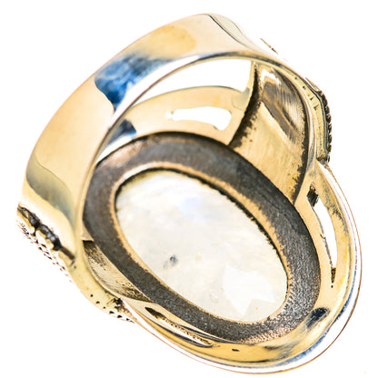 Rainbow Moonstone Rings handcrafted by Ana Silver Co - RING128349 - Photo 3