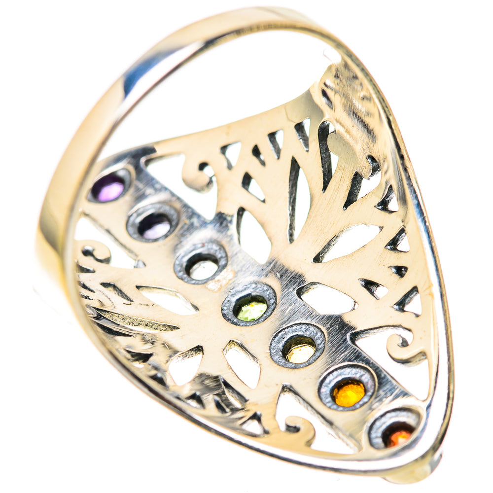 Multi-Stone Rainbow Chakra Rings handcrafted by Ana Silver Co - RING128350 - Photo 3
