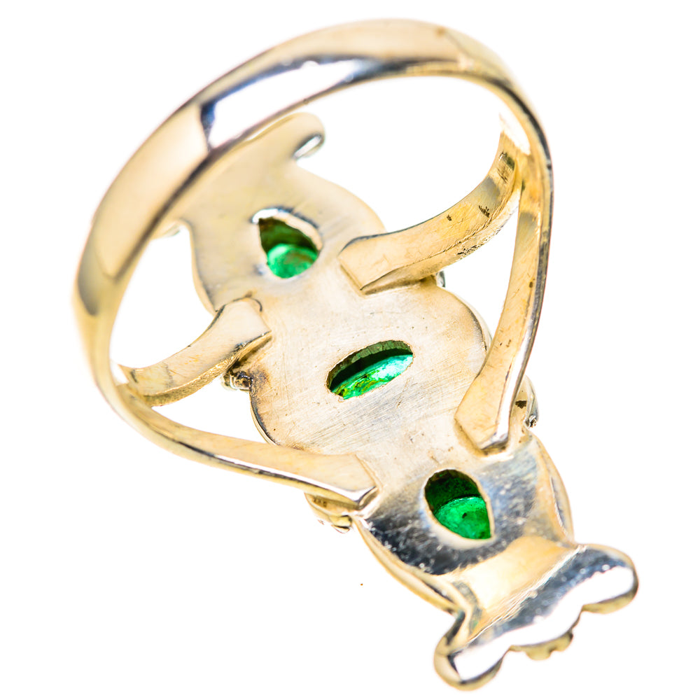 Zambian Emerald Rings handcrafted by Ana Silver Co - RING128363 - Photo 3