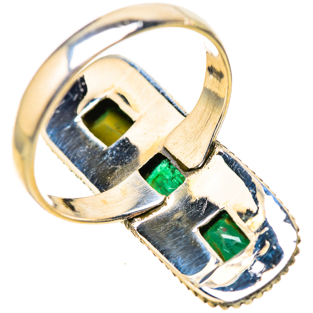 Zambian Emerald Rings handcrafted by Ana Silver Co - RING128367 - Photo 3