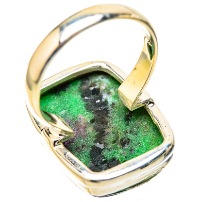 Ruby Zoisite Rings handcrafted by Ana Silver Co - RING128368 - Photo 3