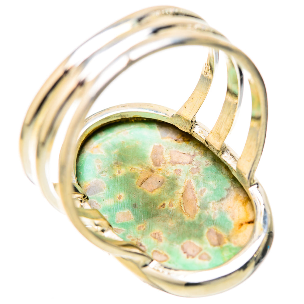Tibetan Turquoise Rings handcrafted by Ana Silver Co - RING128391 - Photo 3