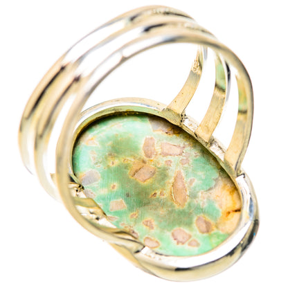 Tibetan Turquoise Rings handcrafted by Ana Silver Co - RING128391 - Photo 3