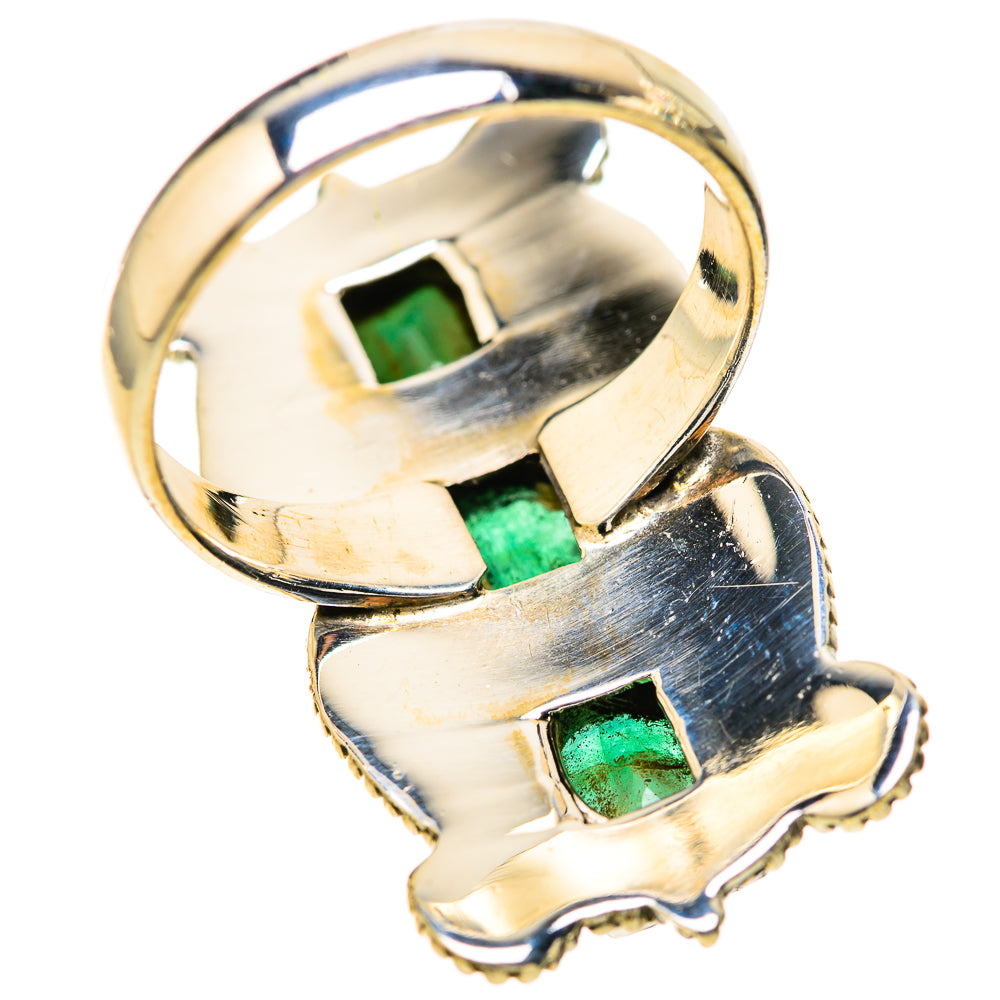 Zambian Emerald Rings handcrafted by Ana Silver Co - RING128392 - Photo 3