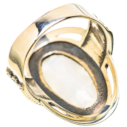 Rainbow Moonstone Rings handcrafted by Ana Silver Co - RING128466 - Photo 3