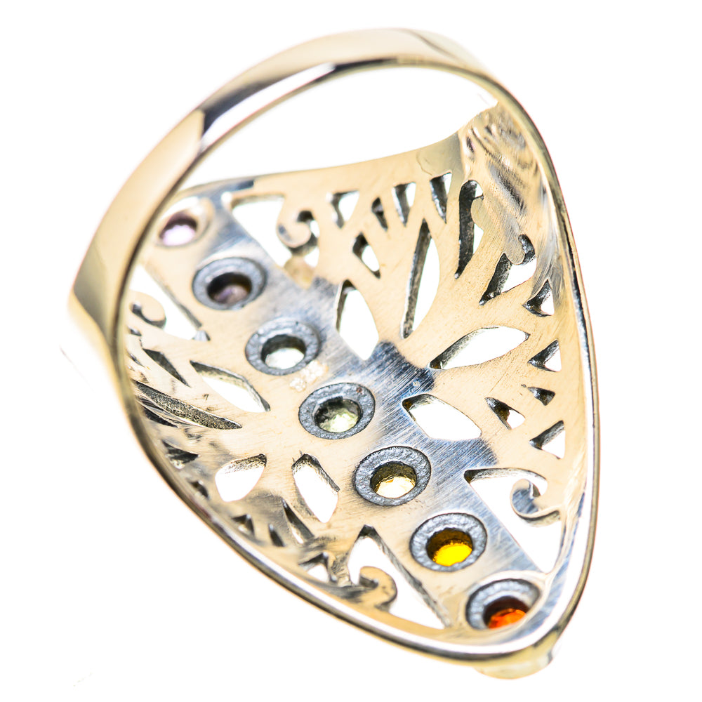 Multi-Stone Rainbow Chakra Rings handcrafted by Ana Silver Co - RING128468 - Photo 3