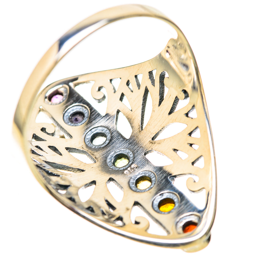 Multi-Stone Rainbow Chakra Rings handcrafted by Ana Silver Co - RING128469 - Photo 3