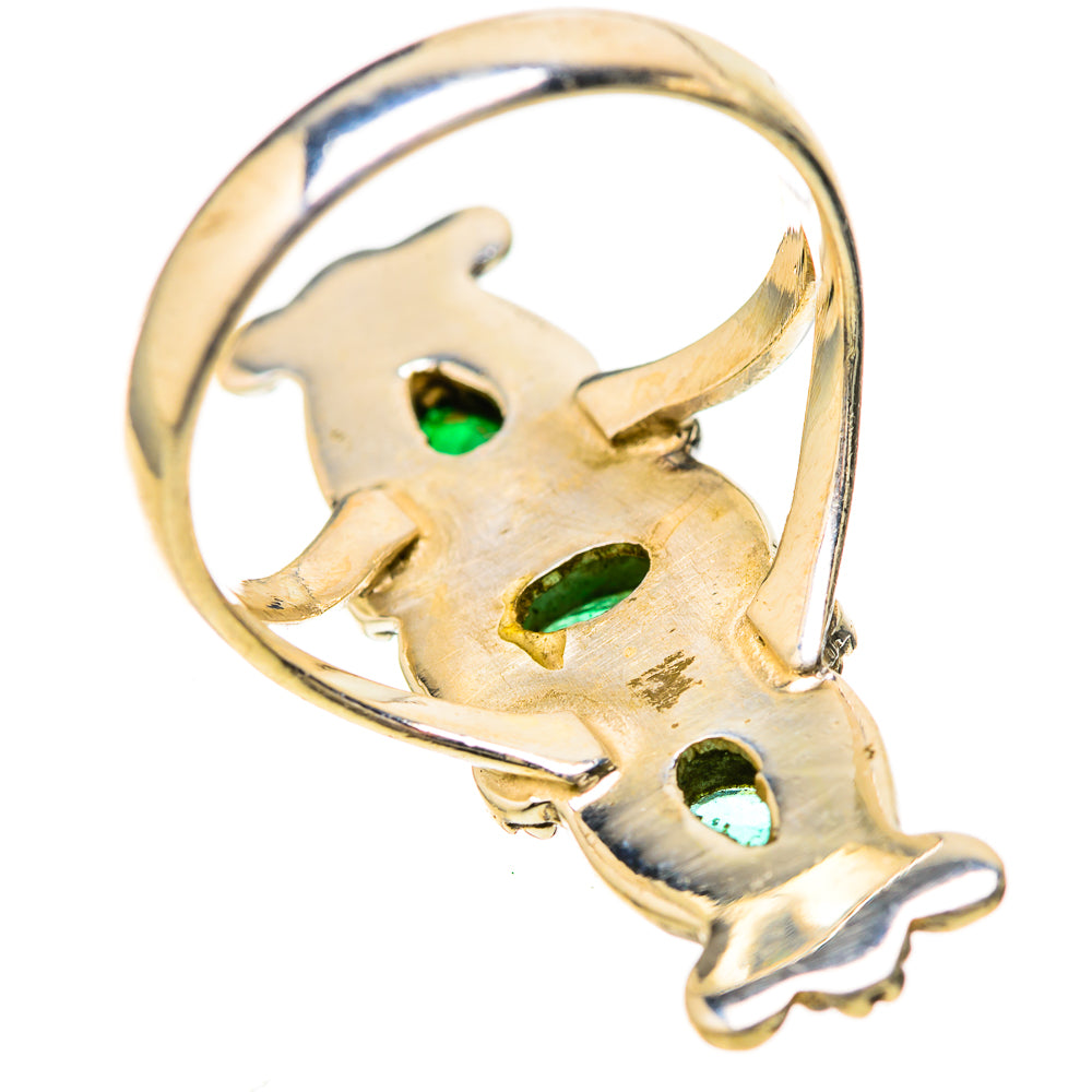 Zambian Emerald Rings handcrafted by Ana Silver Co - RING128483 - Photo 3