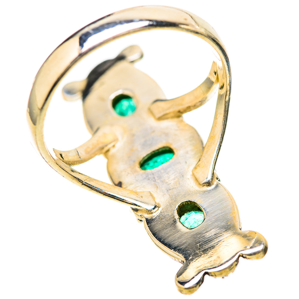 Zambian Emerald Rings handcrafted by Ana Silver Co - RING128485 - Photo 3