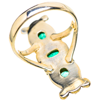 Zambian Emerald Rings handcrafted by Ana Silver Co - RING128485 - Photo 3
