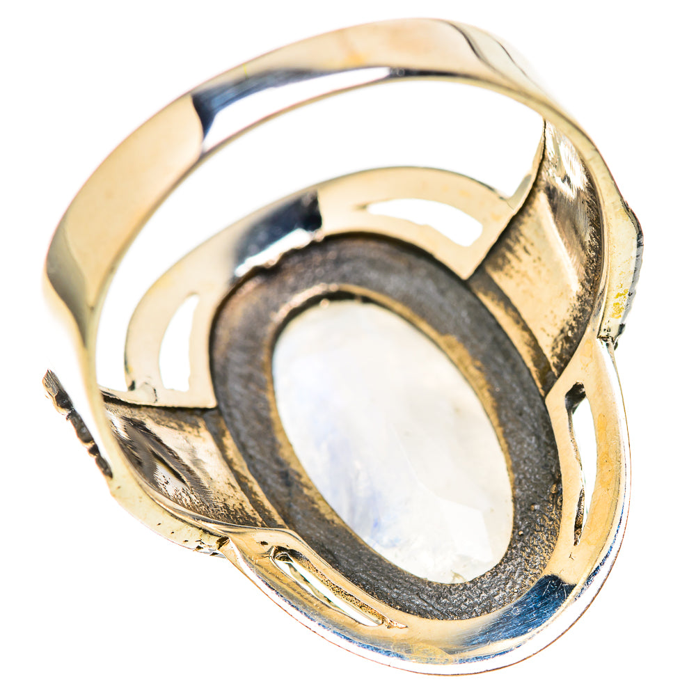 Rainbow Moonstone Rings handcrafted by Ana Silver Co - RING128492 - Photo 3