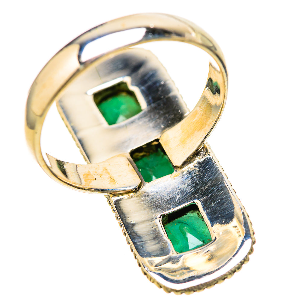 Zambian Emerald Rings handcrafted by Ana Silver Co - RING128510 - Photo 3