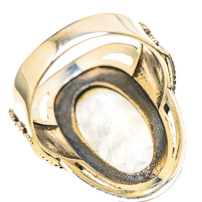 Rainbow Moonstone Rings handcrafted by Ana Silver Co - RING128517 - Photo 3