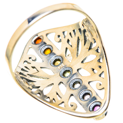 Multi-Stone Rainbow Chakra Rings handcrafted by Ana Silver Co - RING128519 - Photo 3