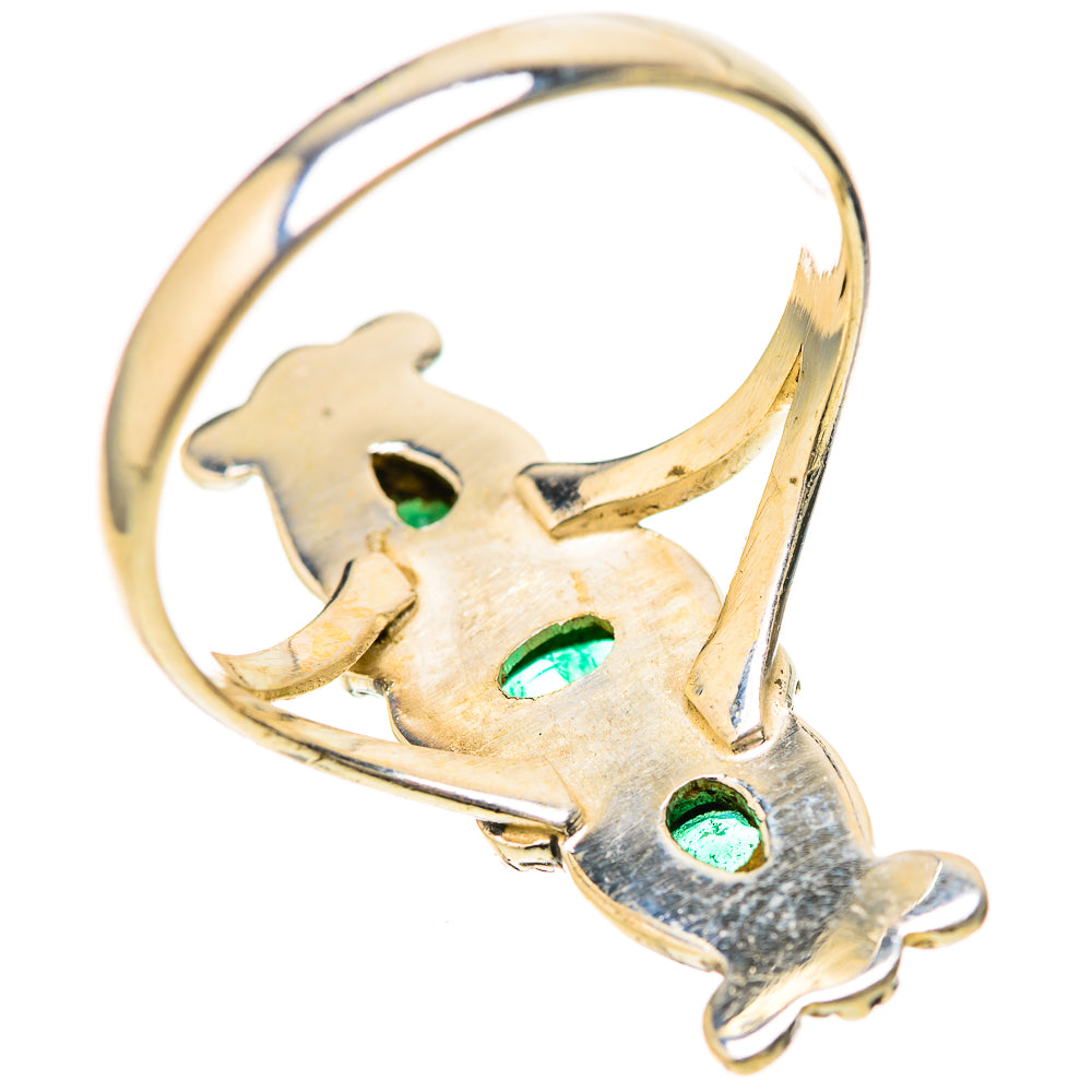 Zambian Emerald Rings handcrafted by Ana Silver Co - RING128537 - Photo 3