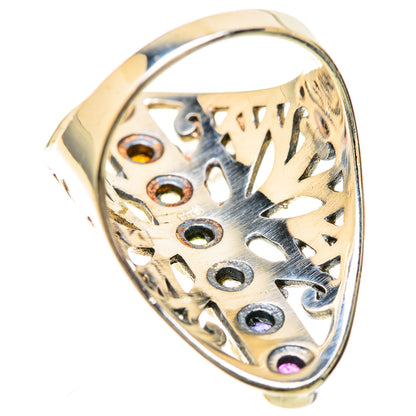 Multi-Stone Rainbow Chakra Rings handcrafted by Ana Silver Co - RING128539 - Photo 3
