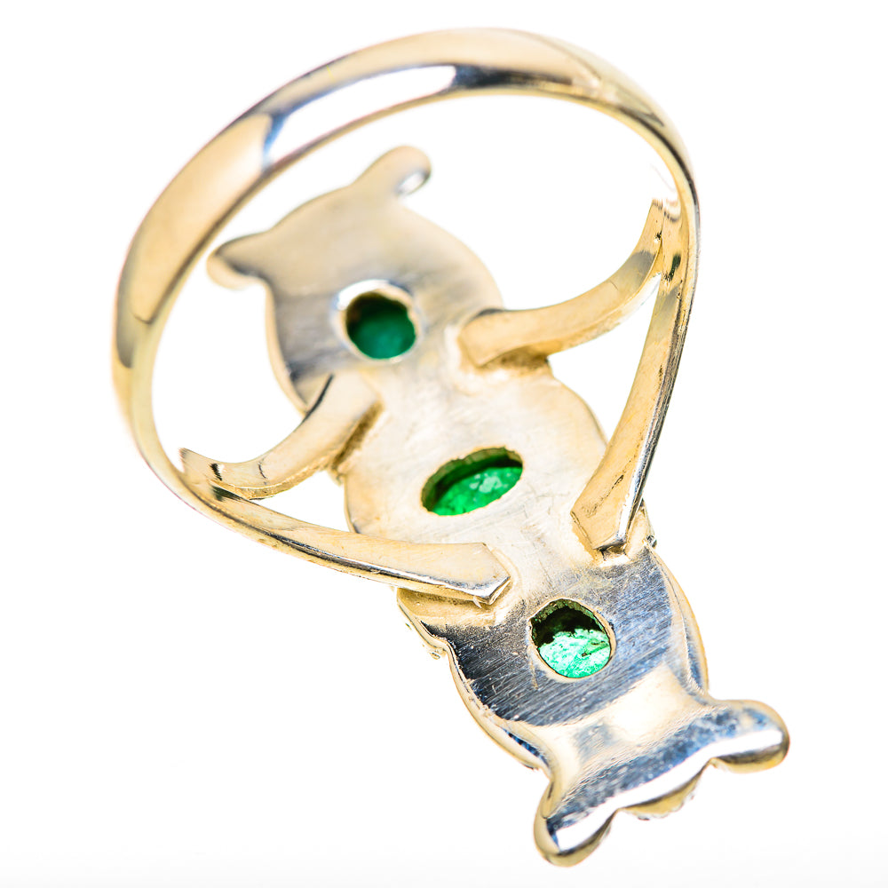 Zambian Emerald Rings handcrafted by Ana Silver Co - RING128557 - Photo 3