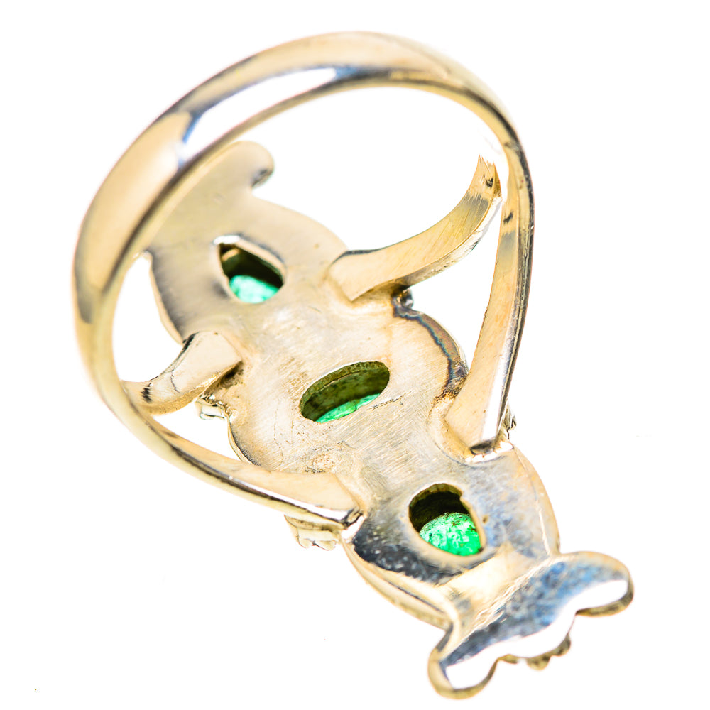 Zambian Emerald Rings handcrafted by Ana Silver Co - RING128559 - Photo 3
