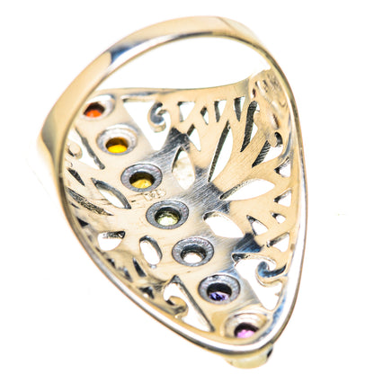 Multi-Stone Rainbow Chakra Rings handcrafted by Ana Silver Co - RING128561 - Photo 3