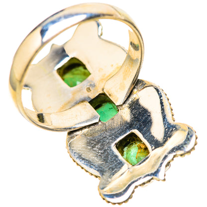 Zambian Emerald Rings handcrafted by Ana Silver Co - RING128576 - Photo 3