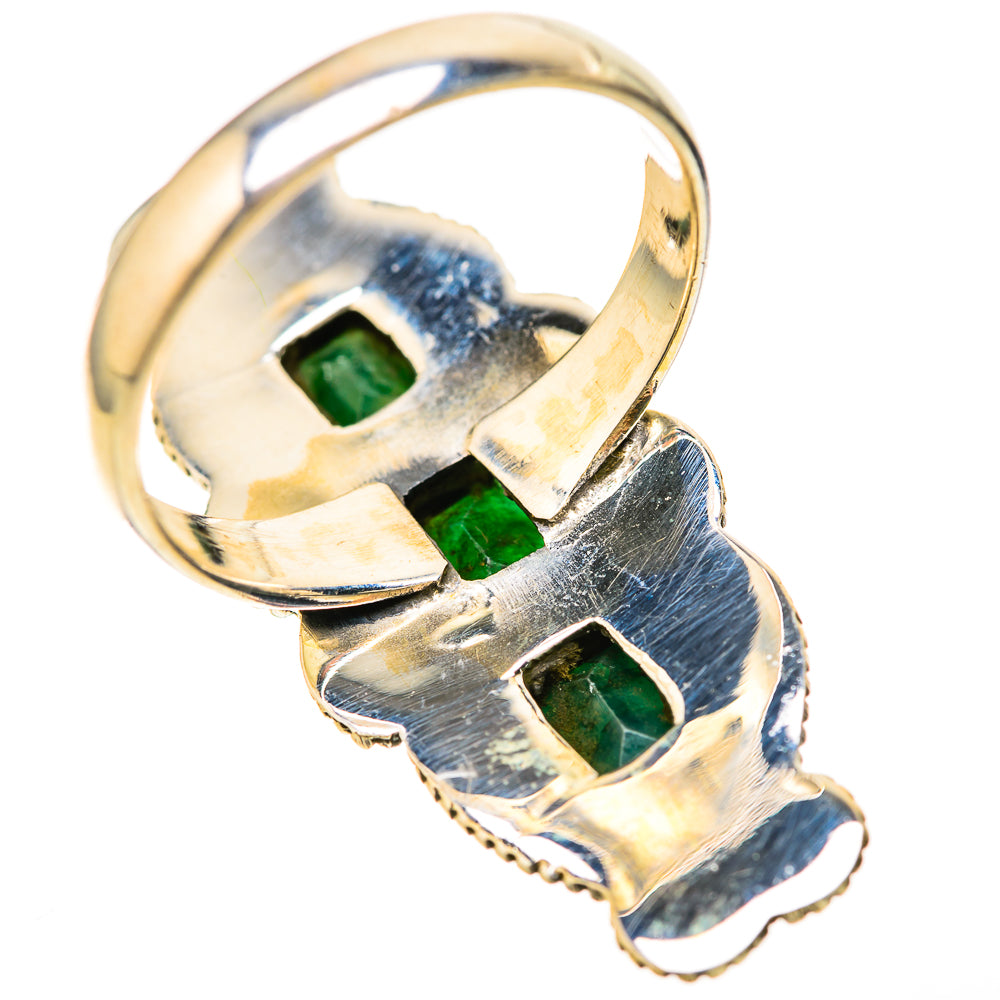Zambian Emerald Rings handcrafted by Ana Silver Co - RING128577 - Photo 3
