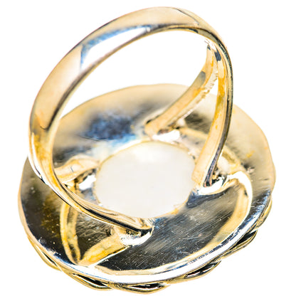Rainbow Moonstone Rings handcrafted by Ana Silver Co - RING128581 - Photo 3