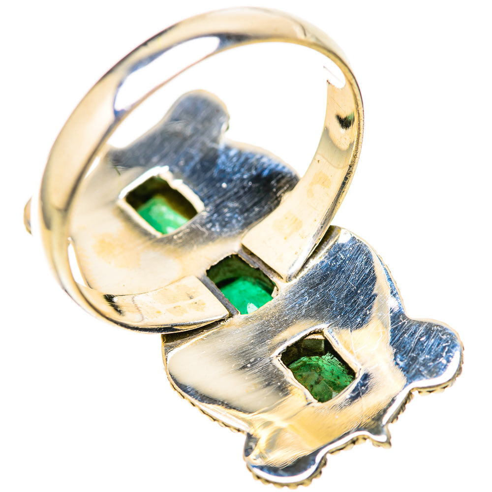 Zambian Emerald Rings handcrafted by Ana Silver Co - RING128611 - Photo 3