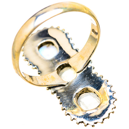 Rainbow Moonstone Rings handcrafted by Ana Silver Co - RING128616 - Photo 3